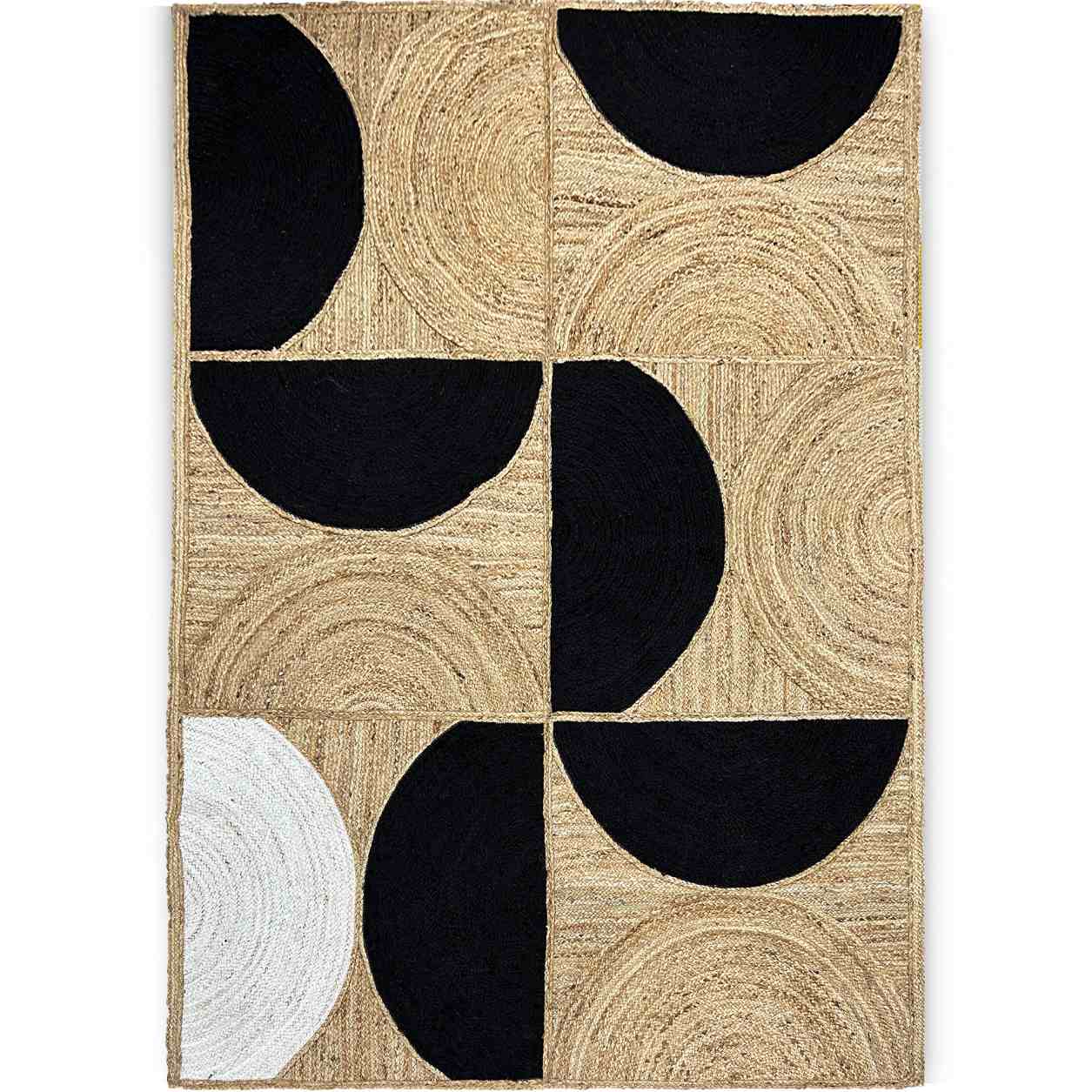 Hand Woven Black Jute Rug