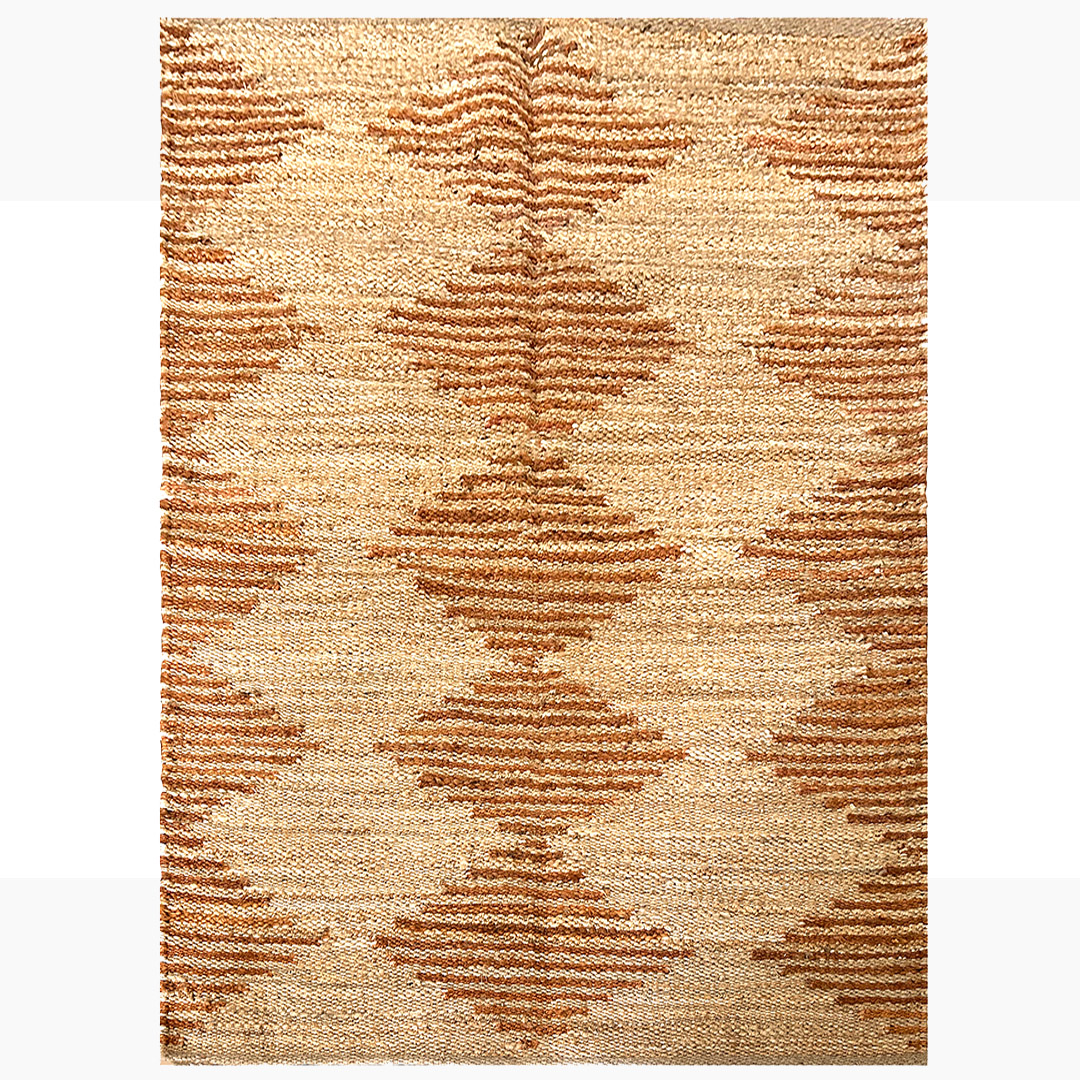 Handwoven Geometric Red Panja Rug