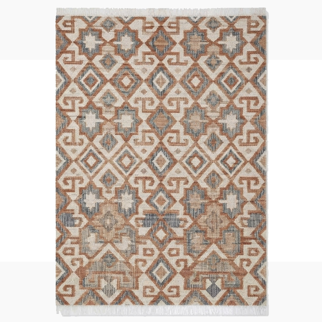 Handwoven Geometric Design Panja Rug