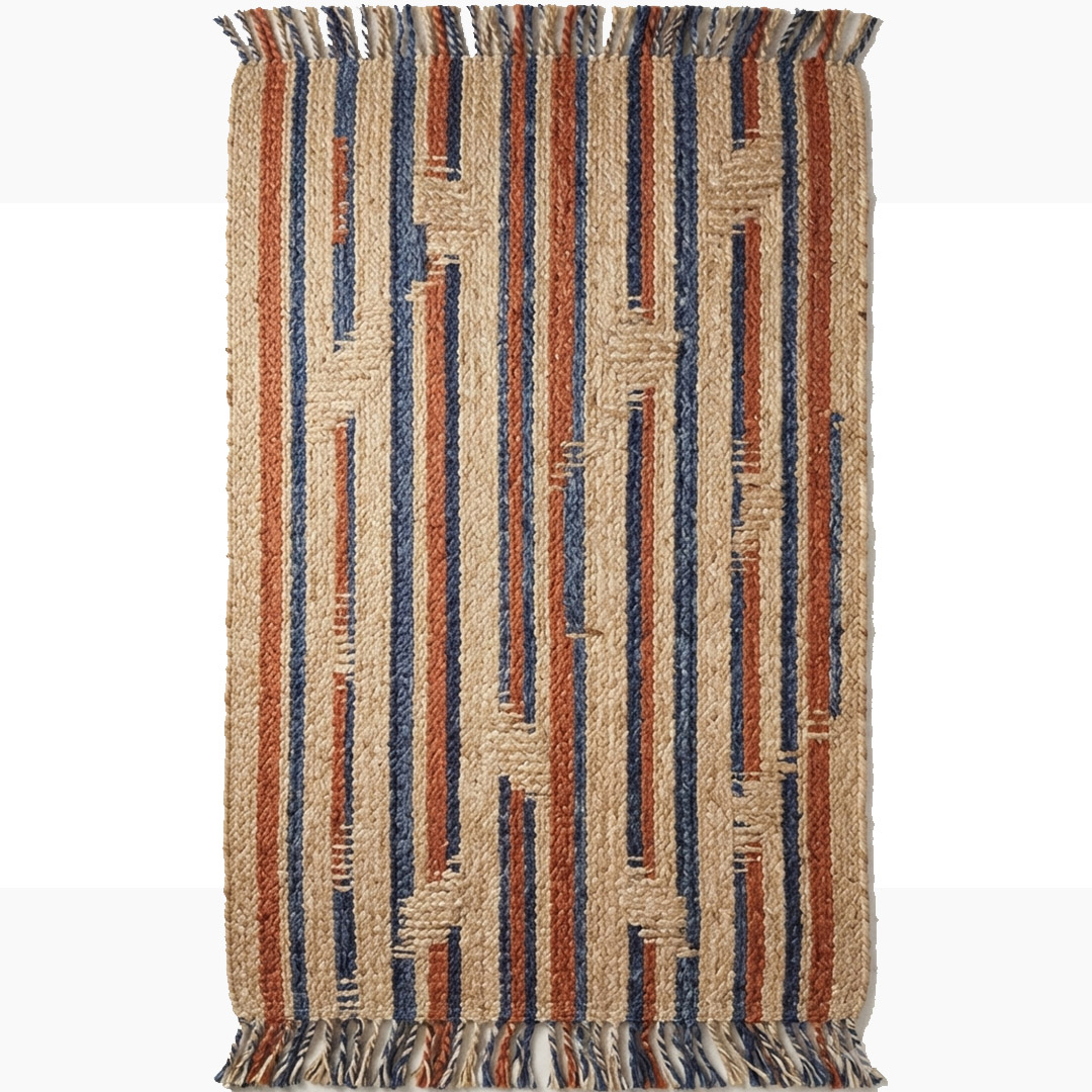 Handmade Multicolor Panja Jute Rug