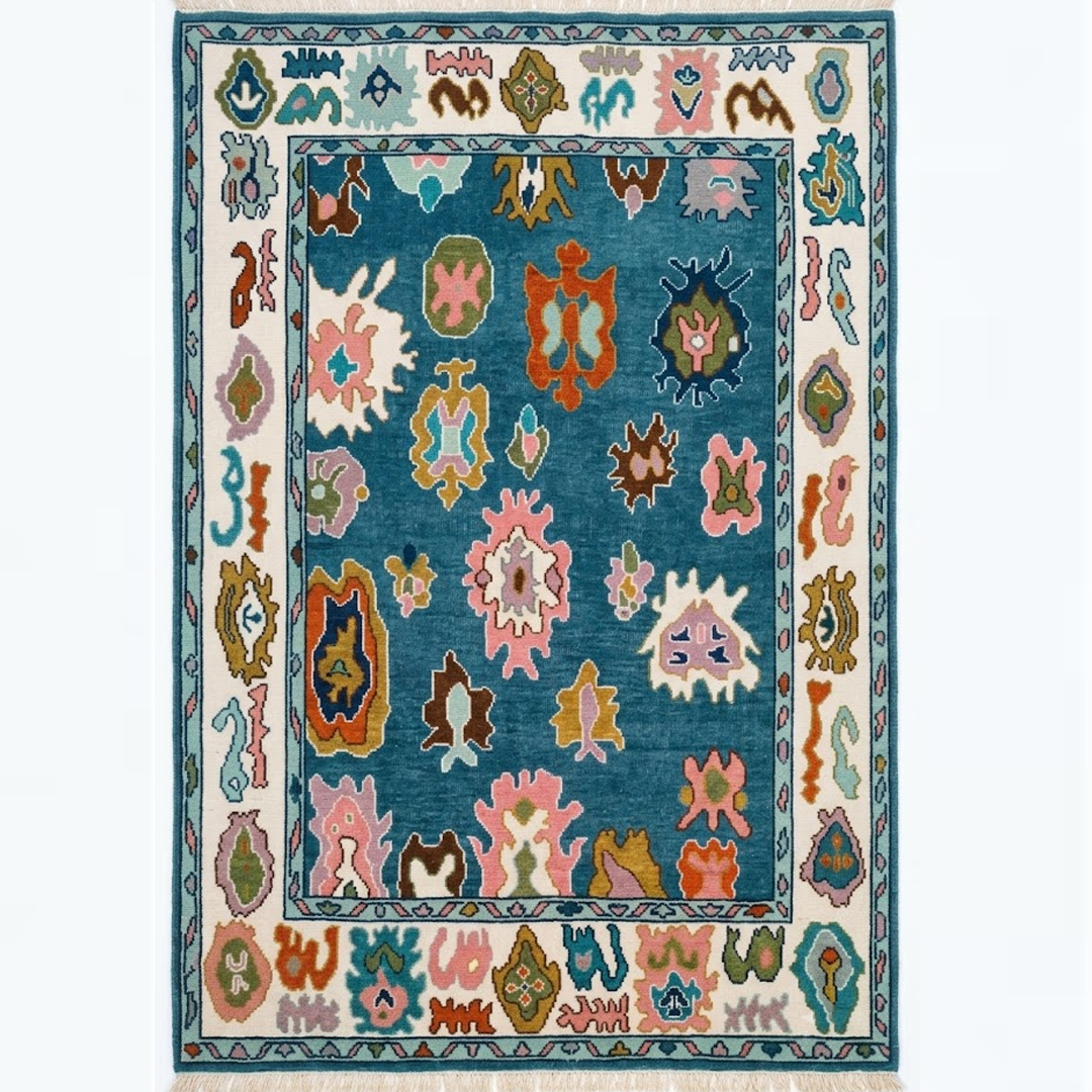 Designer Wool Jute Floral Carpet Designer Wool Jute Floral Carpet
