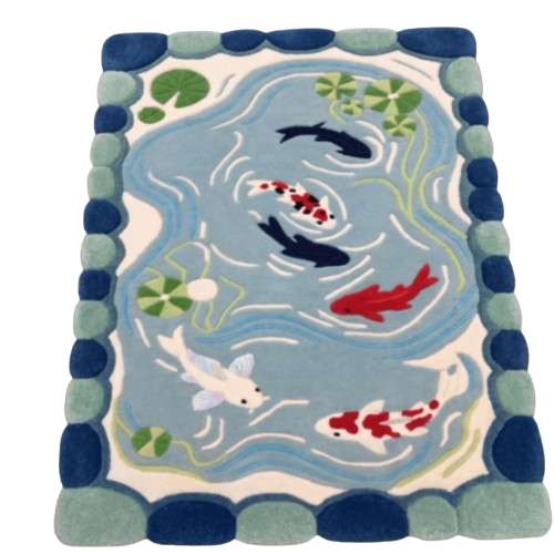 Hand Tufted Blue Carpet Hand Tufted Blue Carpet
