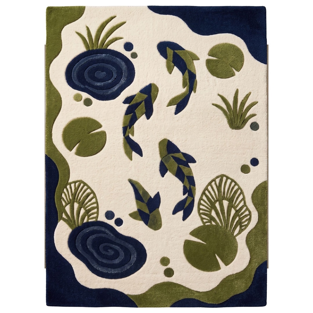 Hand Tufted Fish Designer Carpet Hand Tufted Fish Designer Carpet