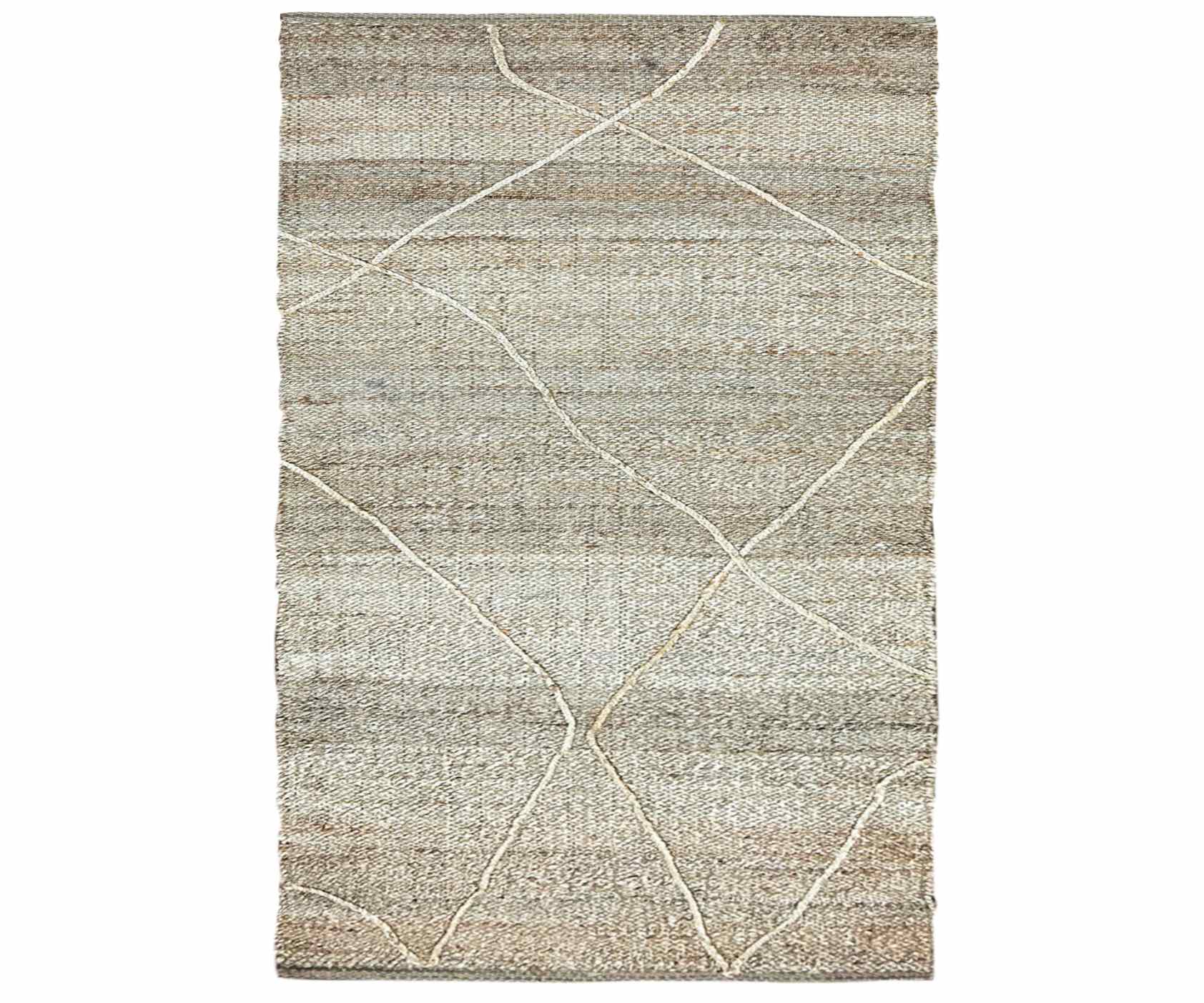 Hand Woven Gray Jute Rug