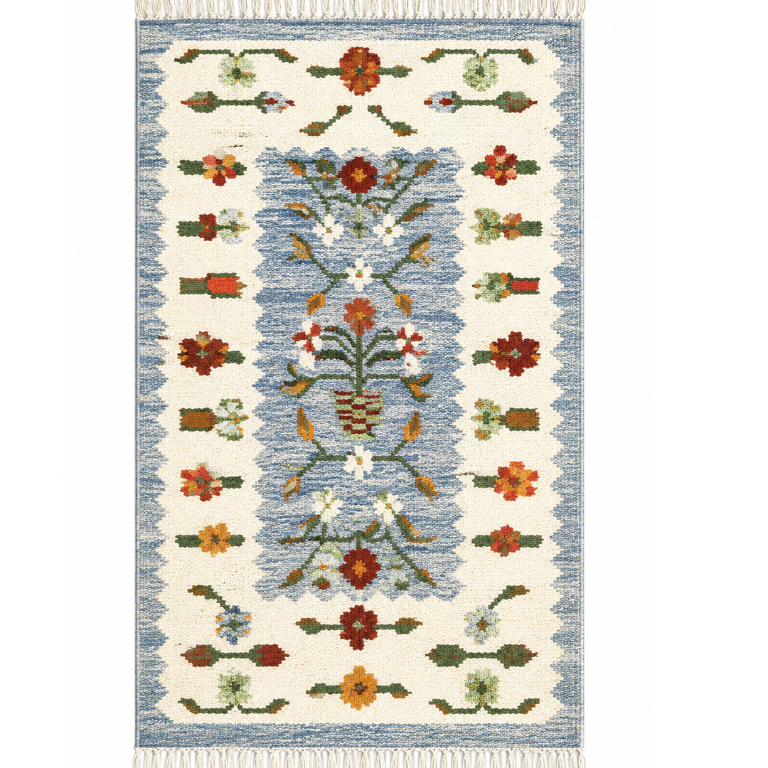 Hand Woven Modern Wool Jute Kilim Hand Woven Modern Wool Jute Kilim
