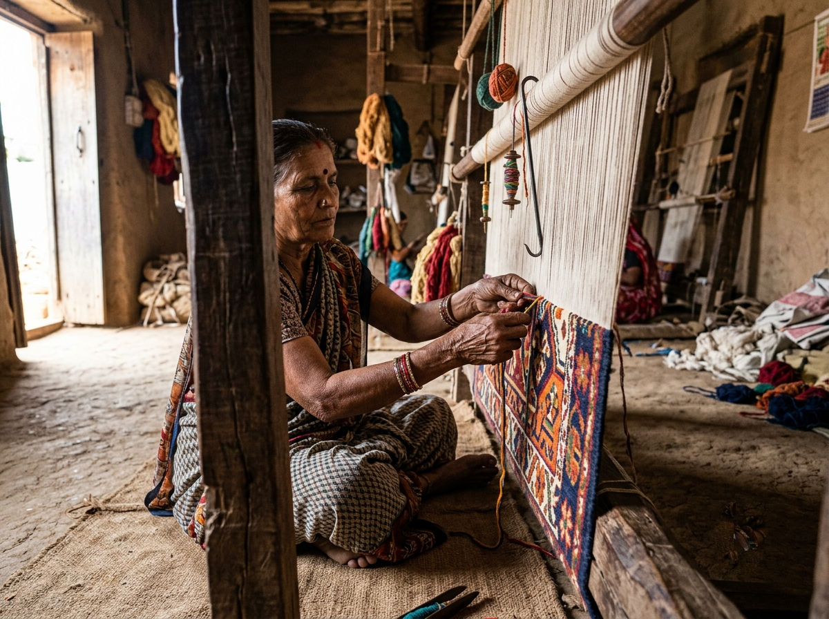 Handmade Weaving Process